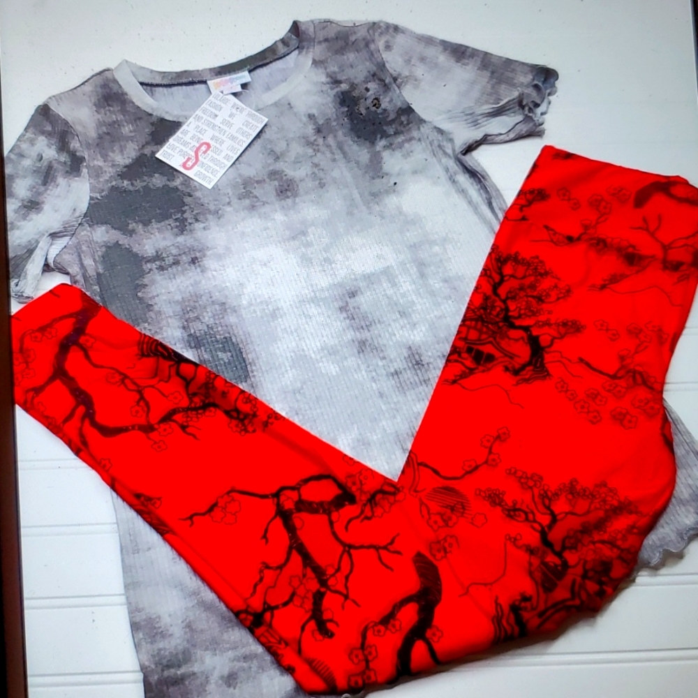 Lularoe size small/OS legging outfit